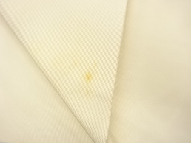  塩瀬金銀駒刺繍万年青模様名古屋帯